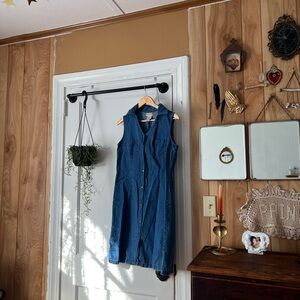 Fitted denim dress VTG 90s